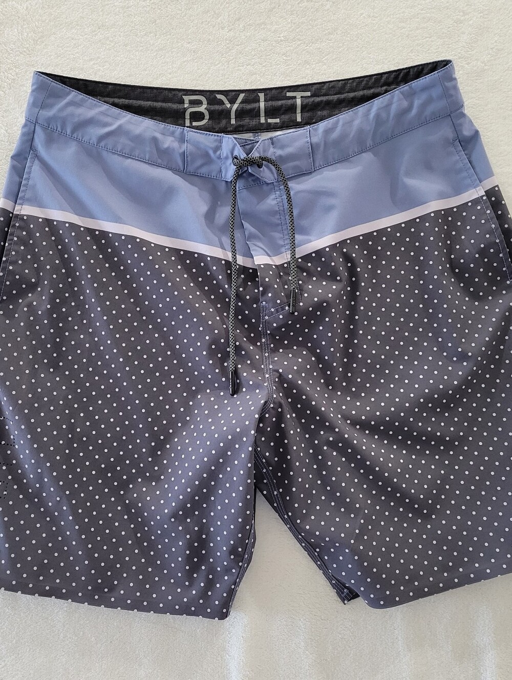 BYLT Shorts Mens XL Blue Coastal Boardshort Swim Trunks Bathing Suit Swimming